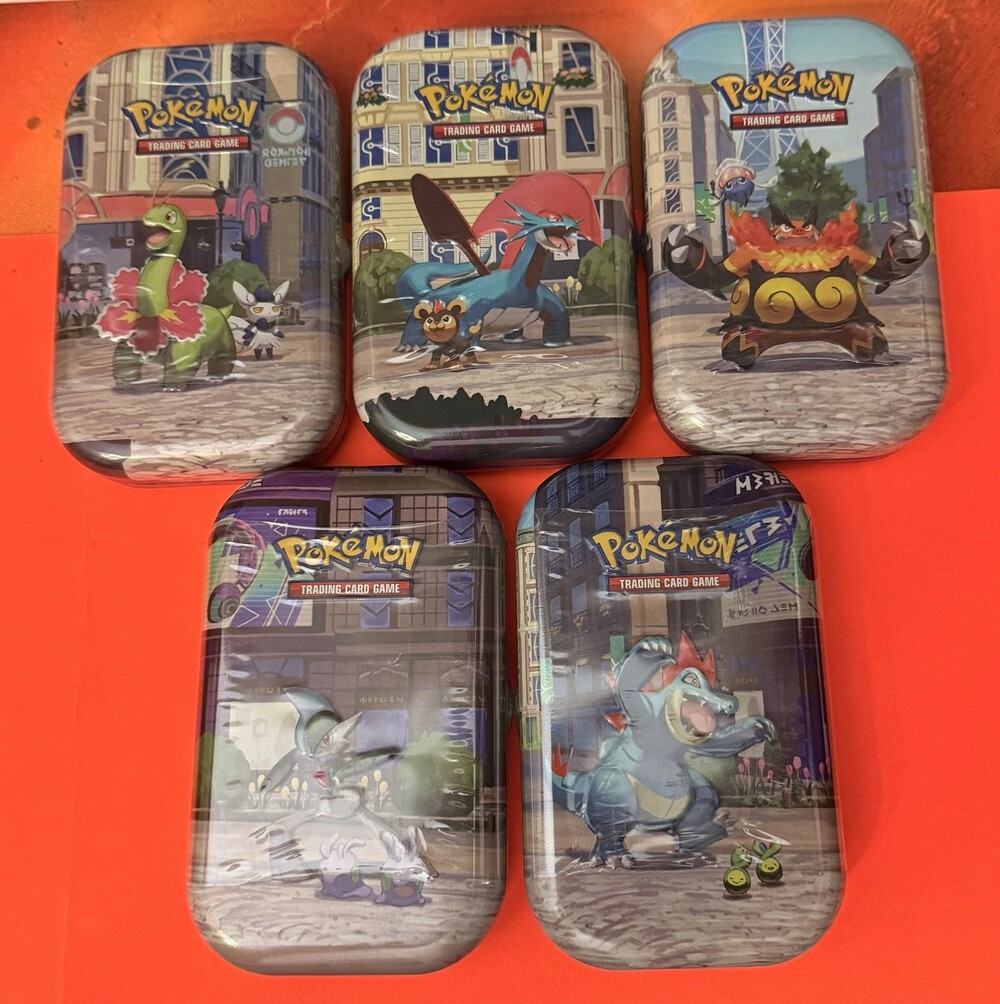 Pokemon TCG Lumiose City Mini Tin Set of 5 Sealed Brand New Factory Sealed